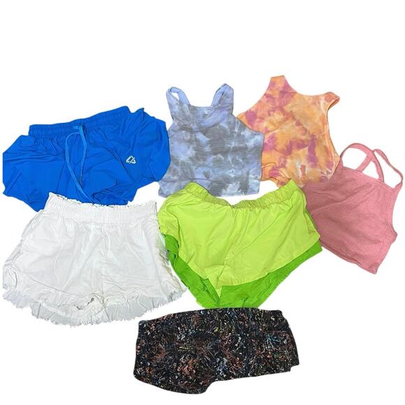 7 Piece Bundle Lot of Women’s Athletic Tops and Bottoms Great  Brands Size Small - Picture 1 of 15